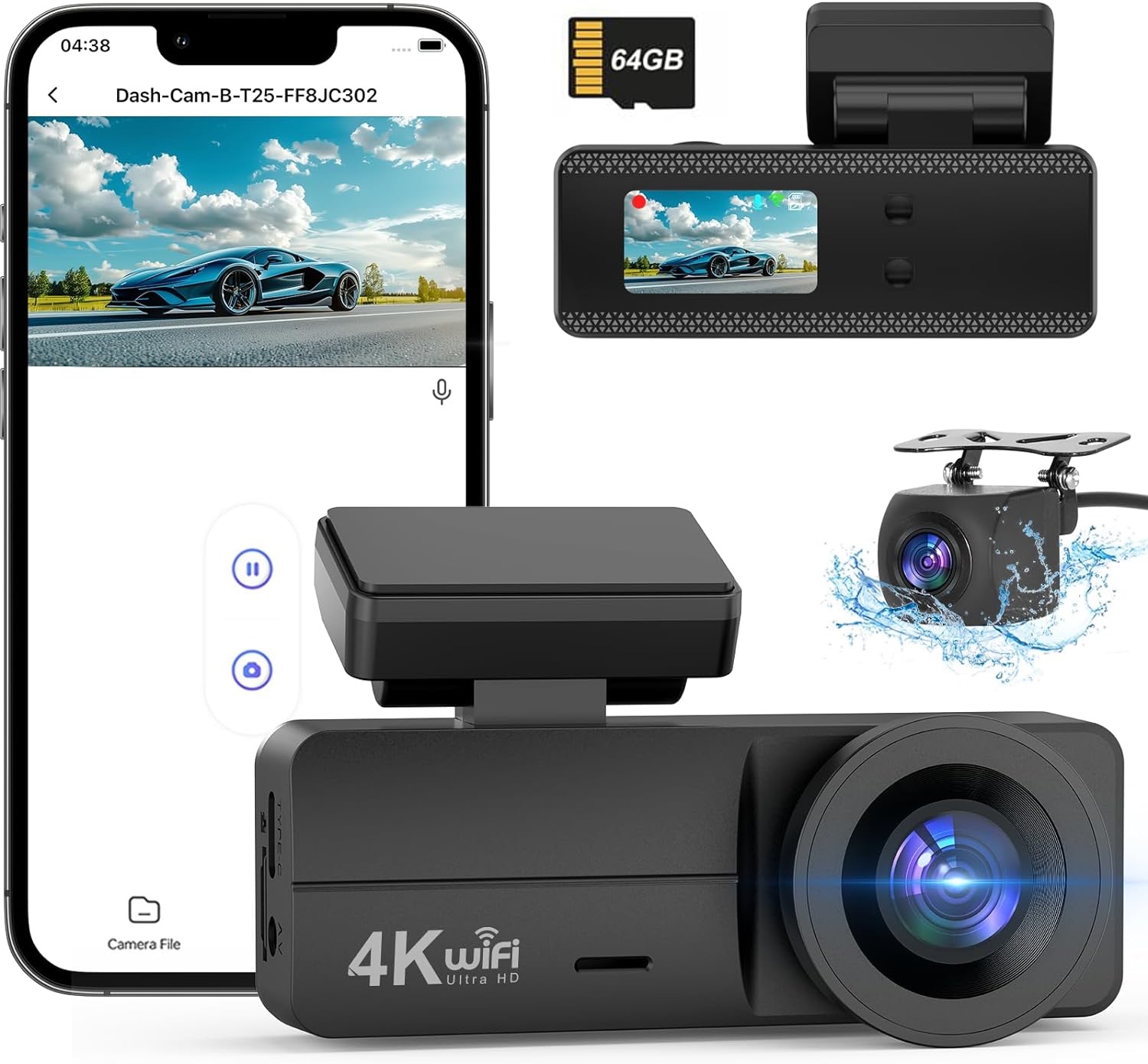 Dash Cam with Control & G-Sensor